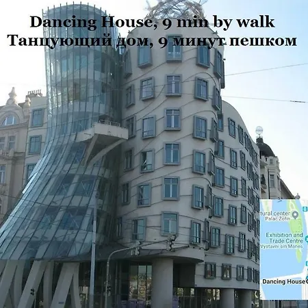 2 Rooms, For 6 People, 58m². Quiet, Nice! Fully Furnished, Air Conditioning, Fireplace! 1, Center, 7min Walk To Wenceslas Square, 5min Walk To River Vltava. Spalena Street № 9, Nove Mesto * Prága